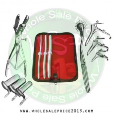  Hegar uterine dilator 3 pieces set, 7-8, 9-10, 15-16, pinwheel,mathieu, grave 3pcs, collin 3pcs